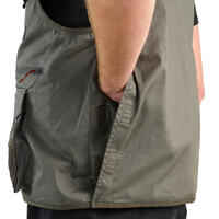 Fishing gilet 100 - Khaki