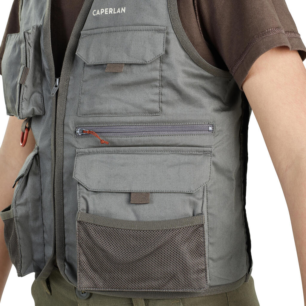 Juuniorite kalastusvest FV 100 S, khaki