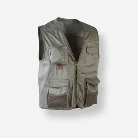 Fishing gilet 100 - Khaki