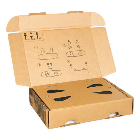 ДОСКА ДЛЯ КАЙТСЕРФИНГА TWIN TIP 500 - 154 X 45 CM (НАКЛАДКИ И РЕМНИ В КОМПЛ.)