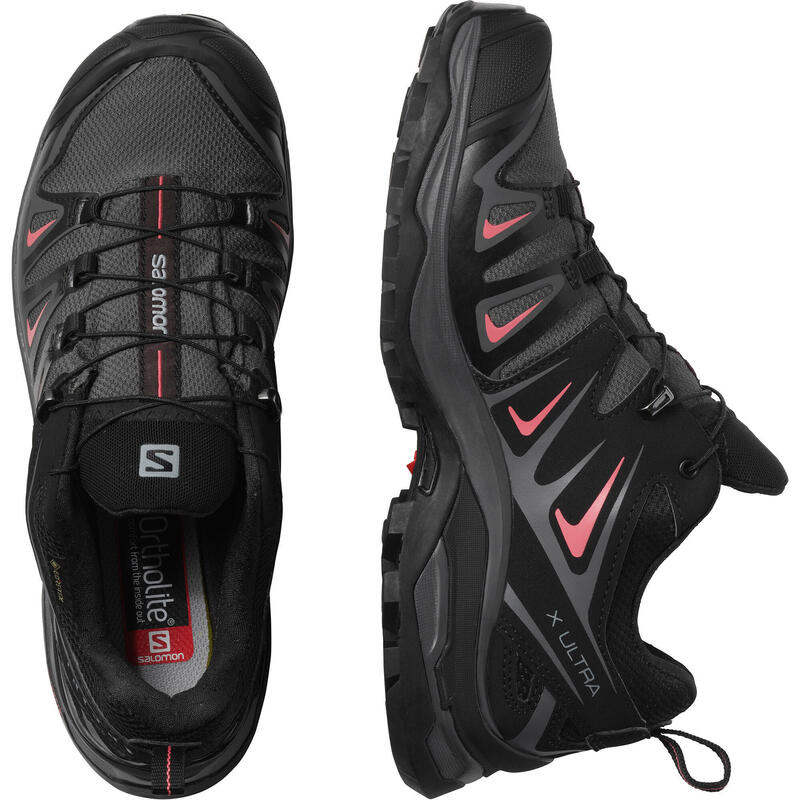 Salomon X Ultra 3 Women's Waterproof Hiking Shoes - Black