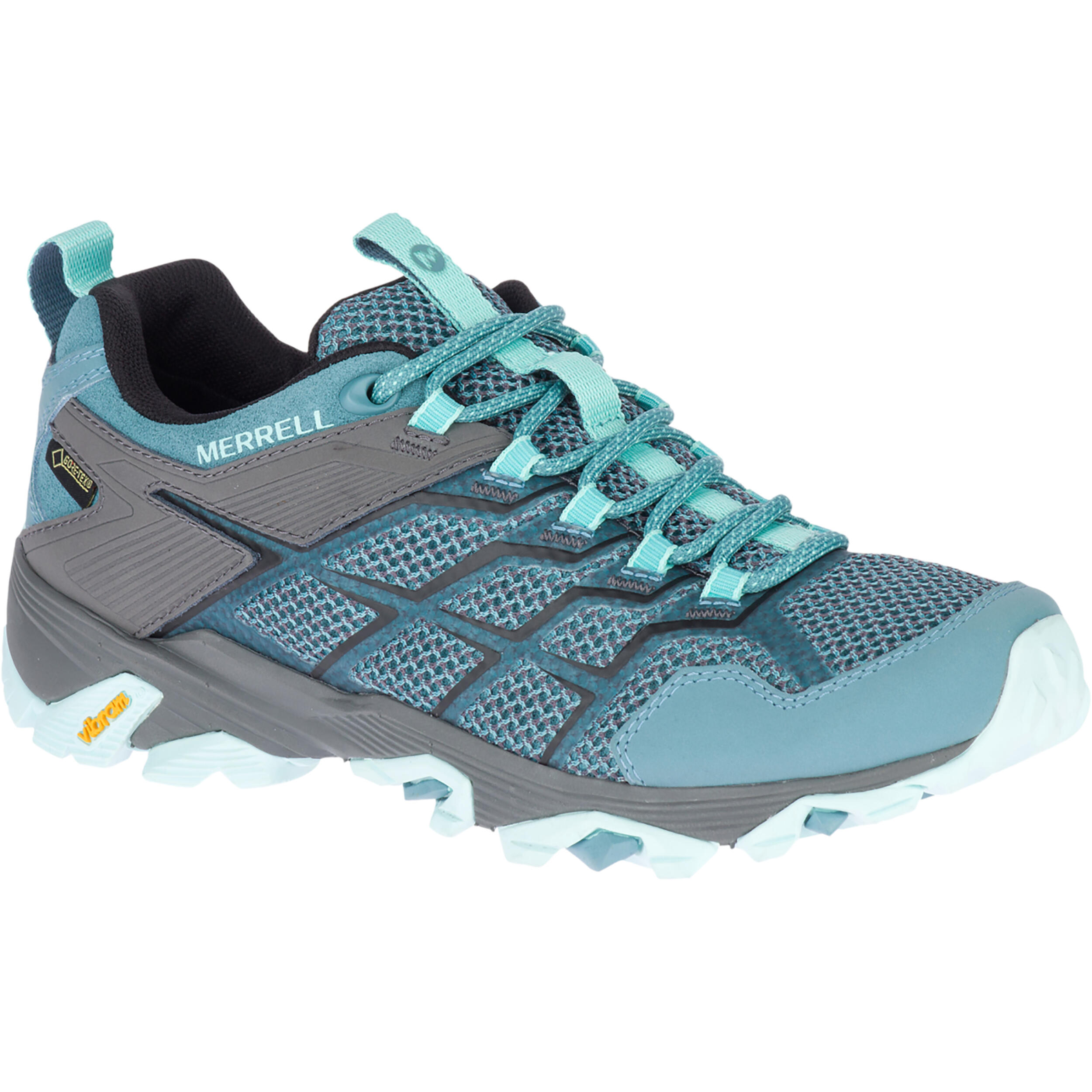 Women's waterproof walking boots - Merrell Moab Gore-tex - Blue 1/5