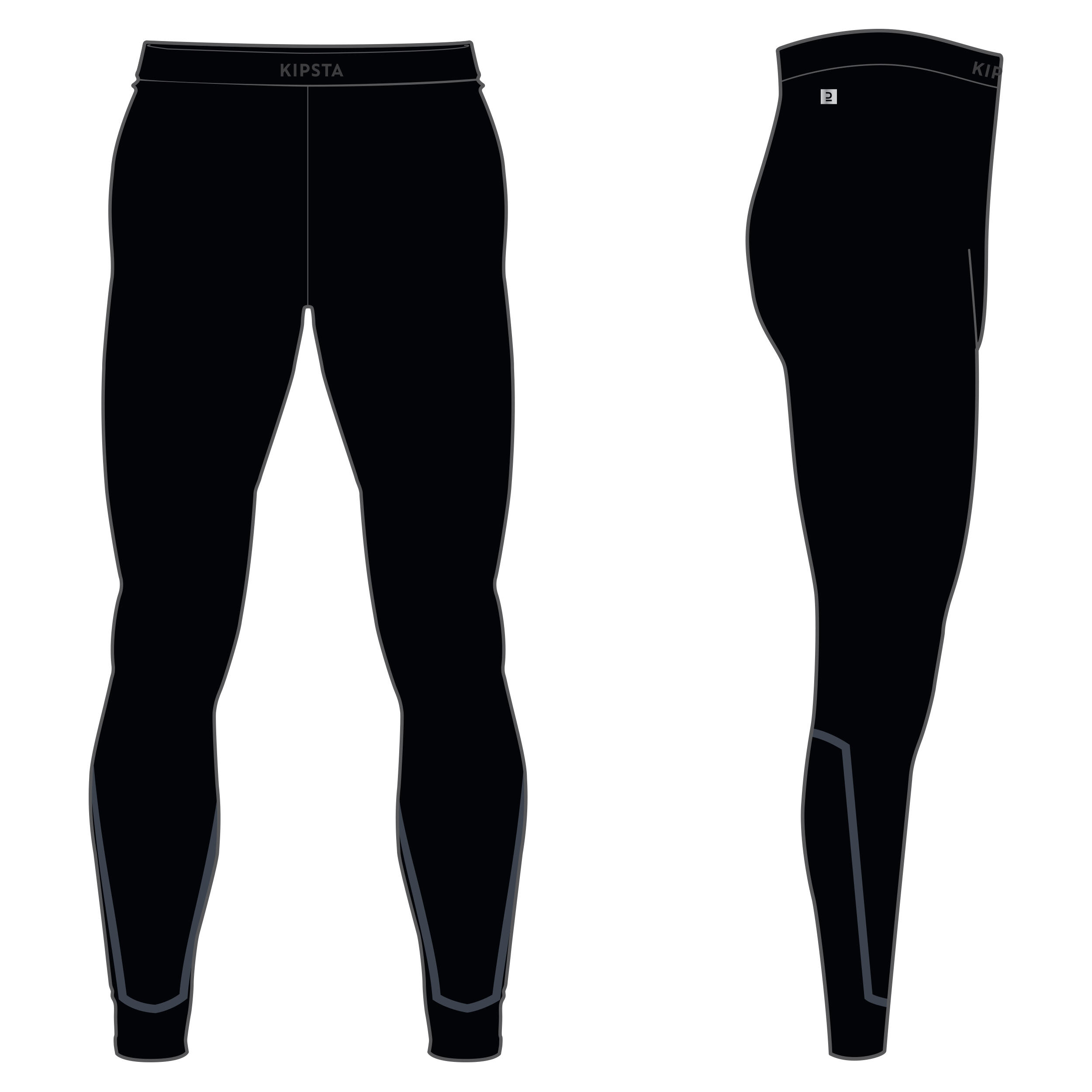 Decathlon compression pants men's quick-drying running sports tights high  elastic basketball fleece pants bottoming fitness