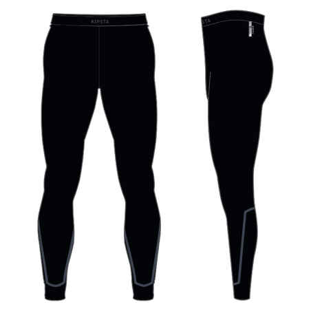 Kids' Thermal Base Layer Tights Keepcomfort 100 - Black