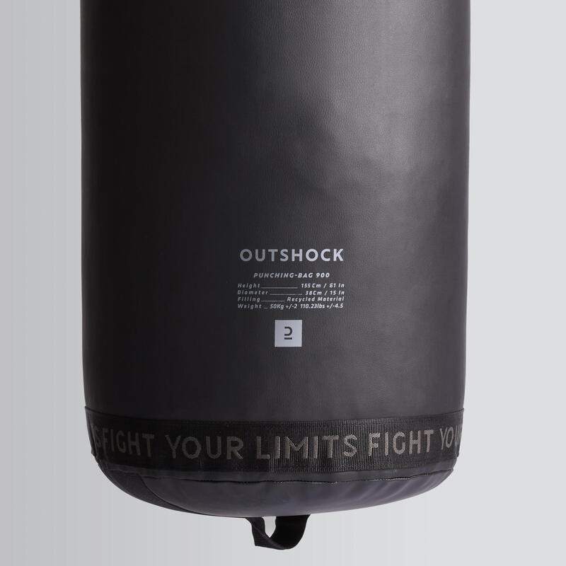 Saco de boxeo kick boxing pesado Outshock 900 negro