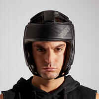 Casco de boxeo abierto adulto Outshock 900 negro