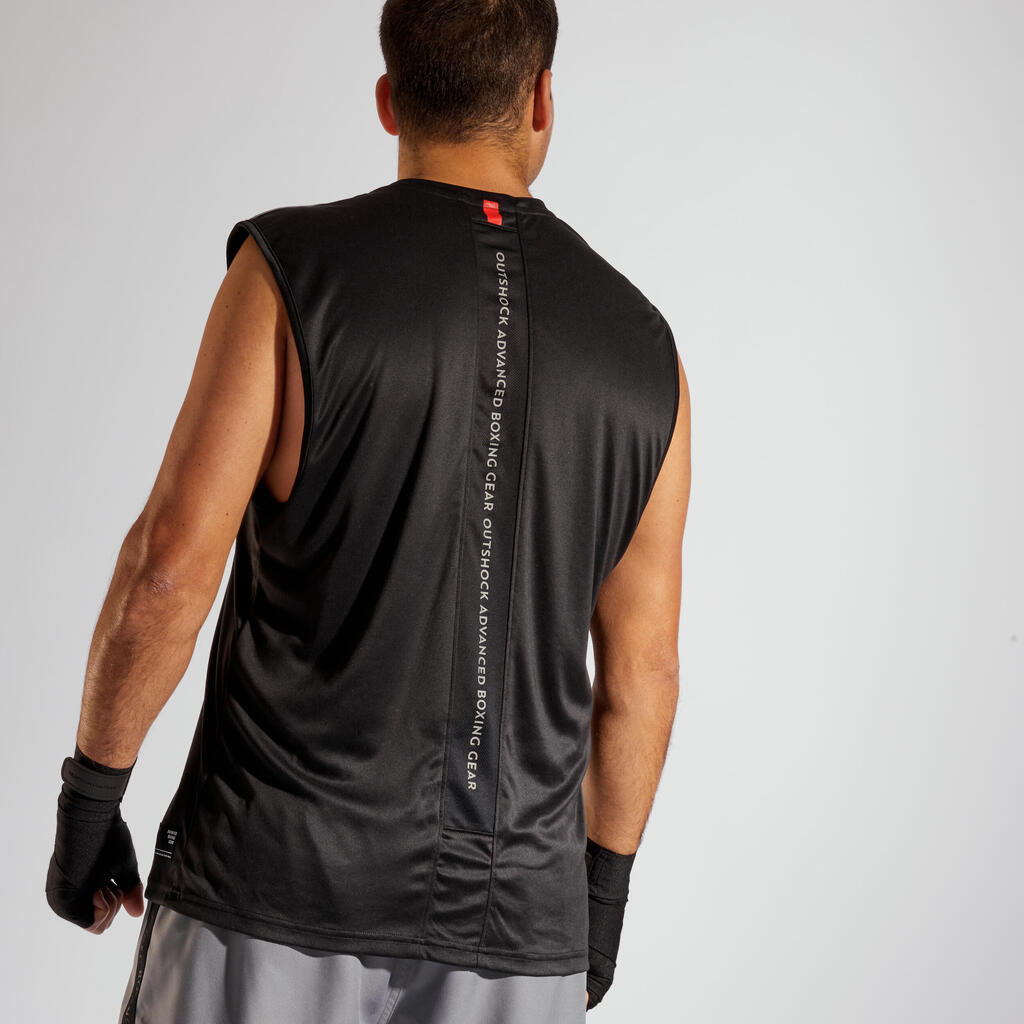 POLERA DEPORTIVA HOMBRE SIN MANGAS NEGRA