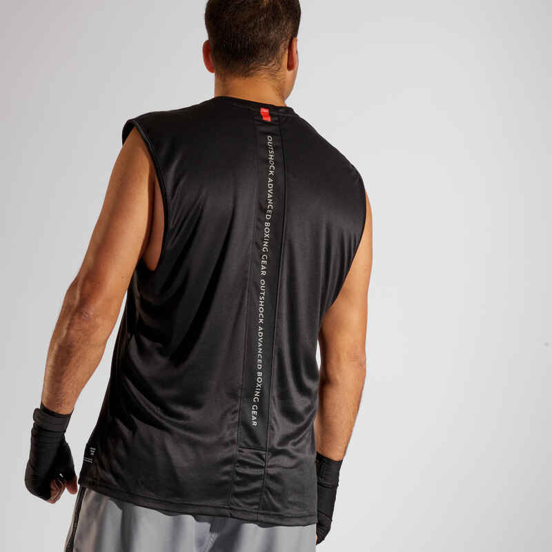Boxshirt 500 Herren schwarz Boxshirt 500 Herren schwarz
