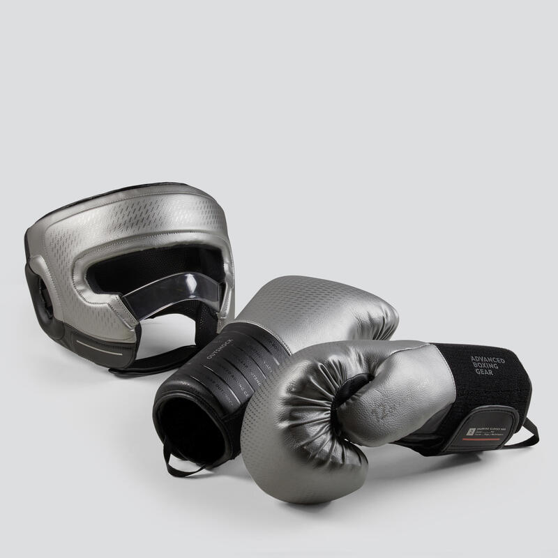 Casco de boxeo abierto con barra para protección nasal Outshock