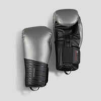 Guantes boxeo sparring Outshock 900 negro/plata