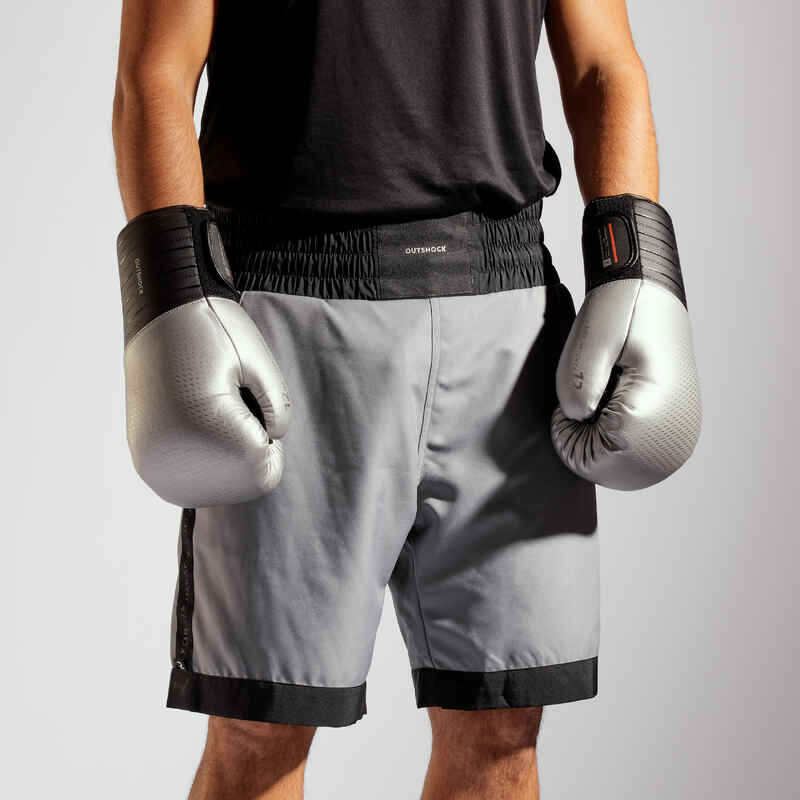 Guantes de boxeo para sparring Outshock 900 negro/plata