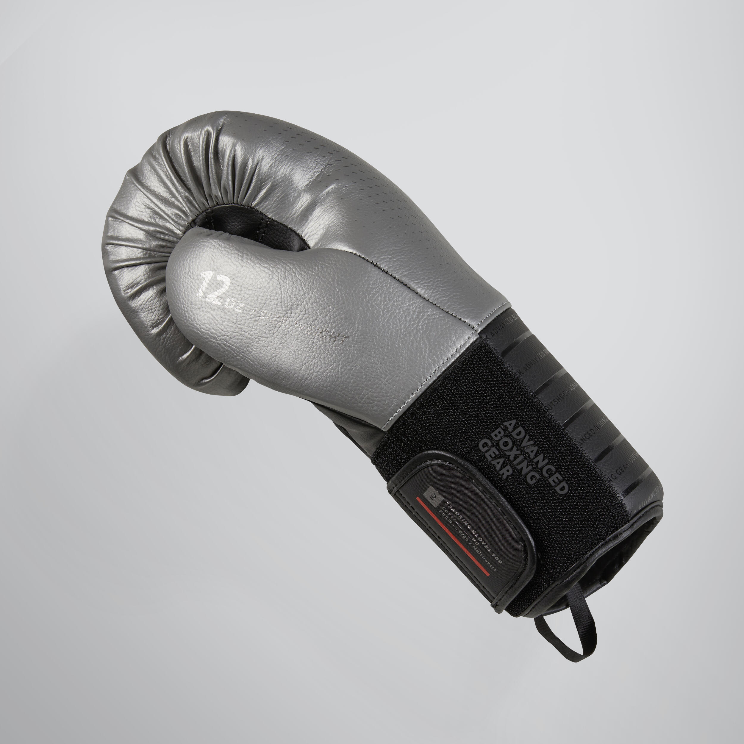 GUANTES DE BOX SPARRING 900 NEGRO/PLATA 3/15