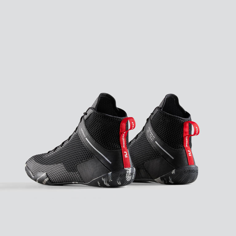 Light and Flexible Boxing Shoes 500 - Black