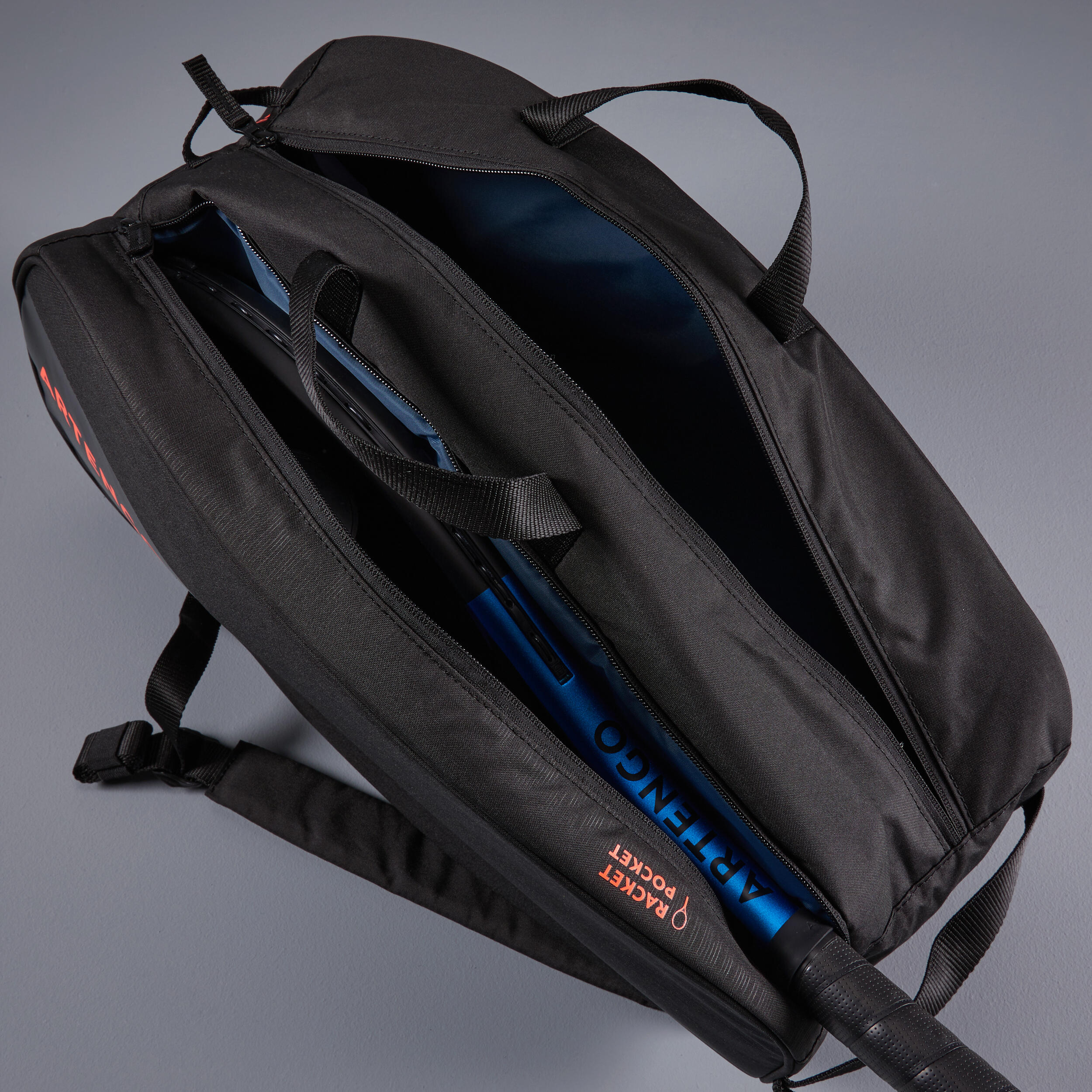 Tennis Bag M Team Tiny - Black/Red 7/14