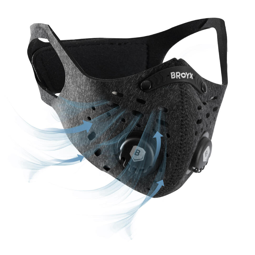 Maska antysmogowa z filtrem Broyx Sport 700 + 2 filtry FFP1