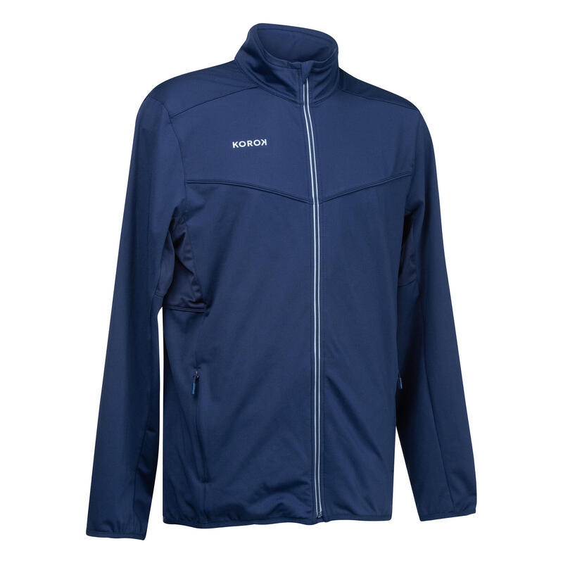 Veste de training de hockey sur gazon homme FH900 bleu marine