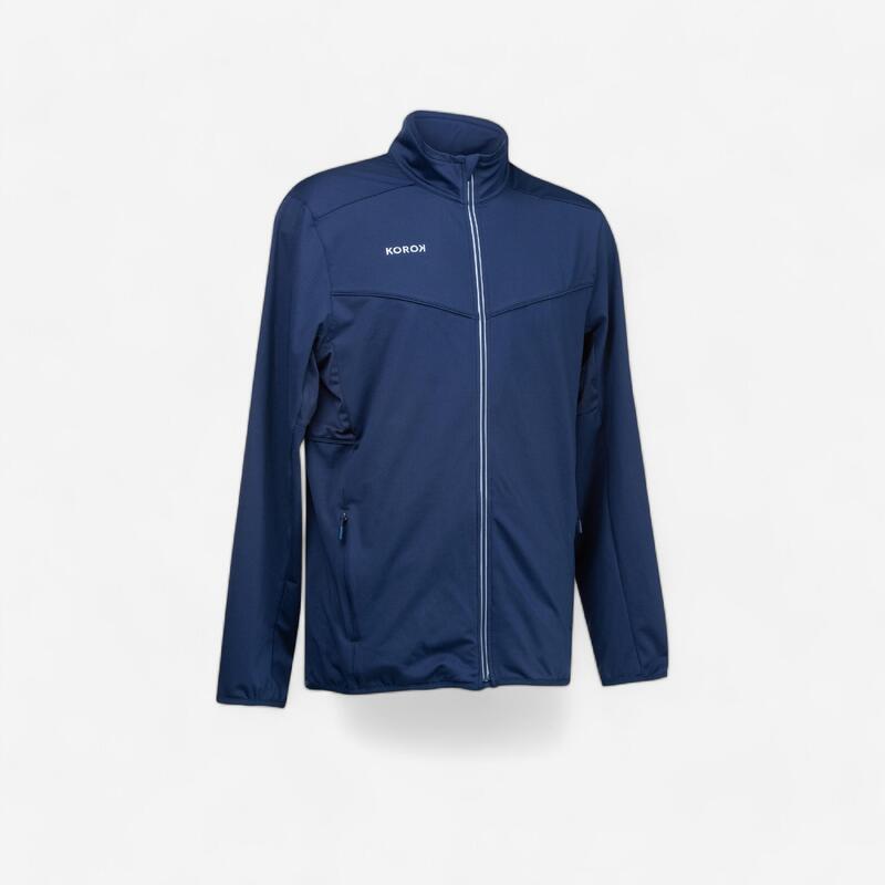 Veste de training de hockey sur gazon homme FH900 bleu marine