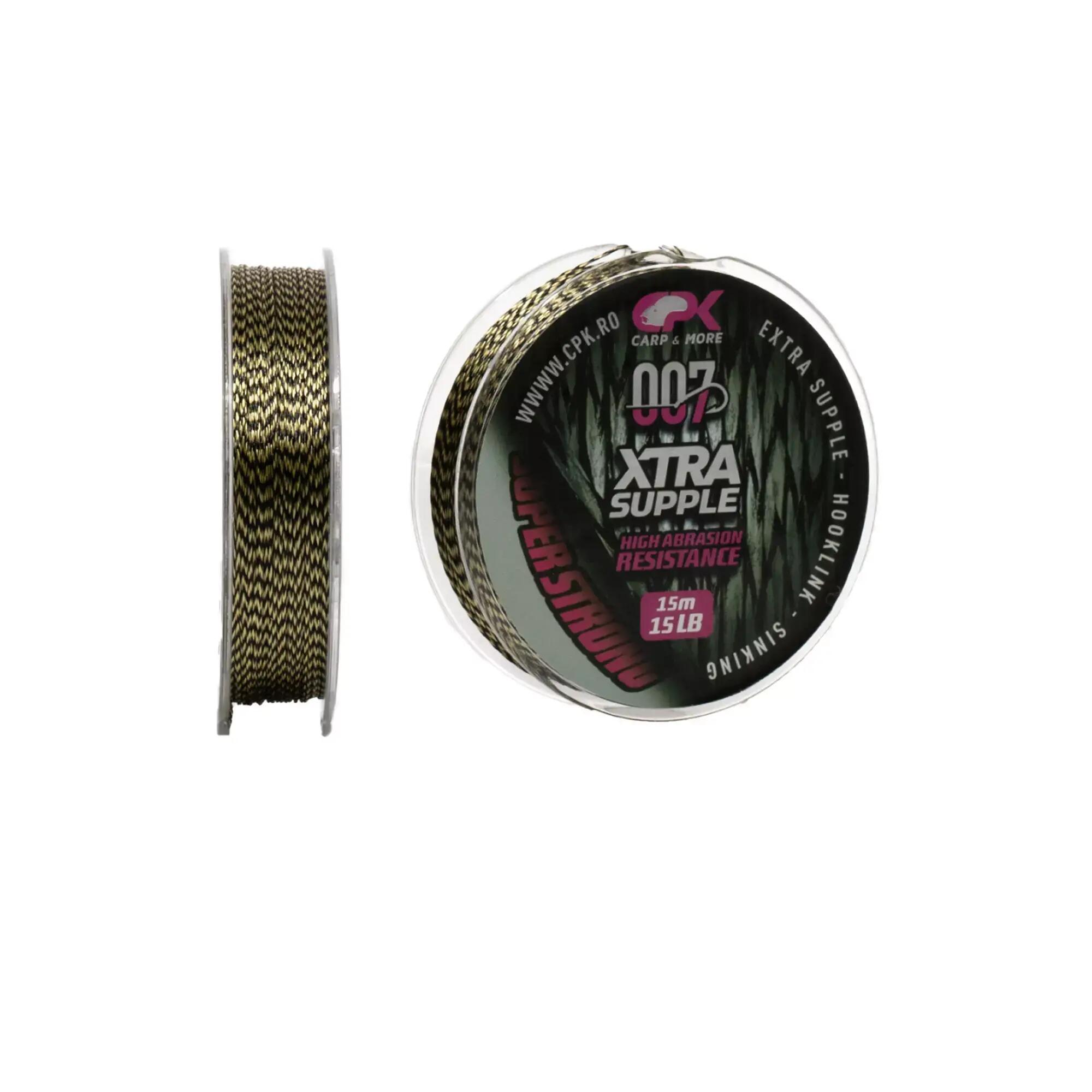 Xtra Supple hooklink green 15 lb / 15 M 1/1