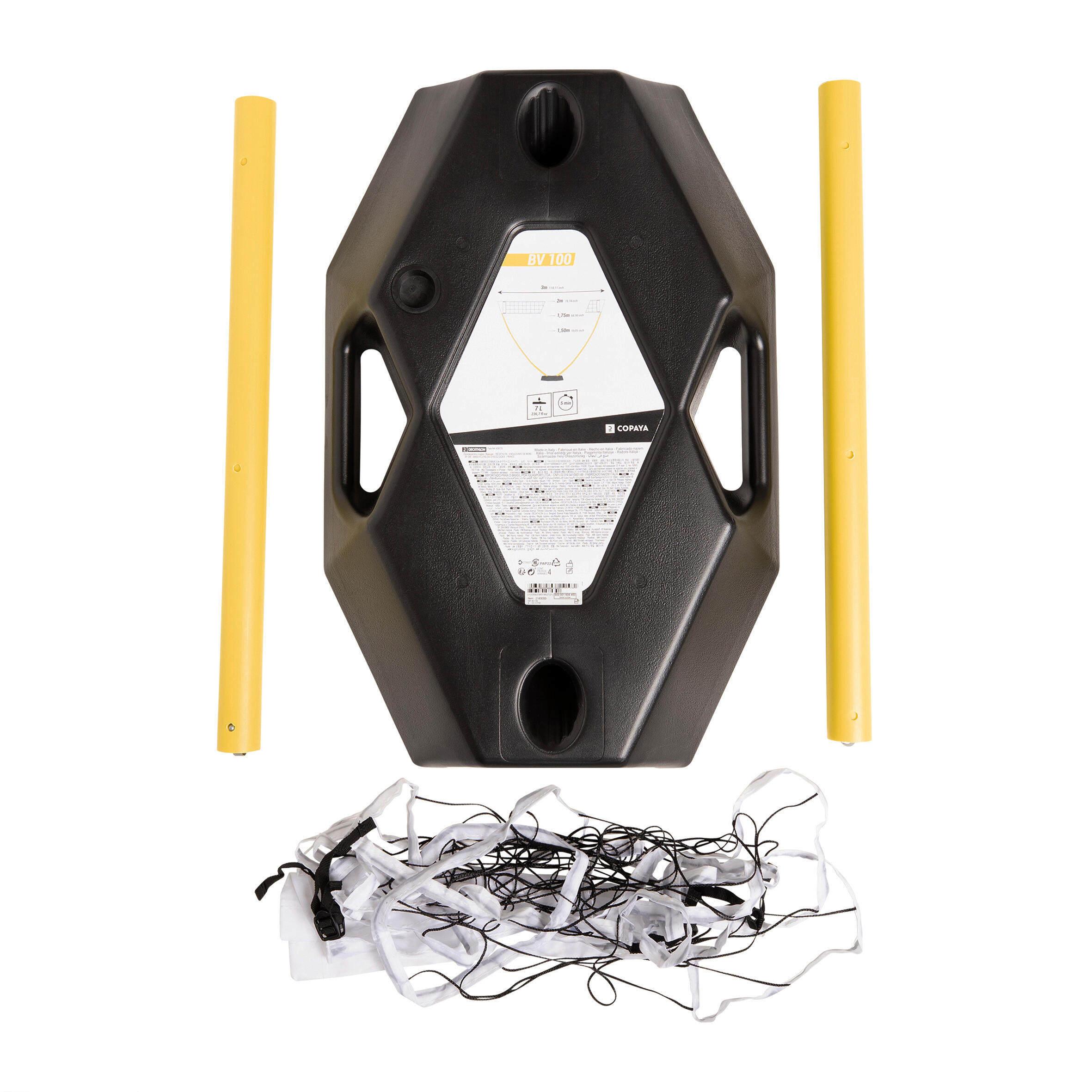 Beginner Beach Volleyball Set (Net & Posts) - BV 100 - COPAYA