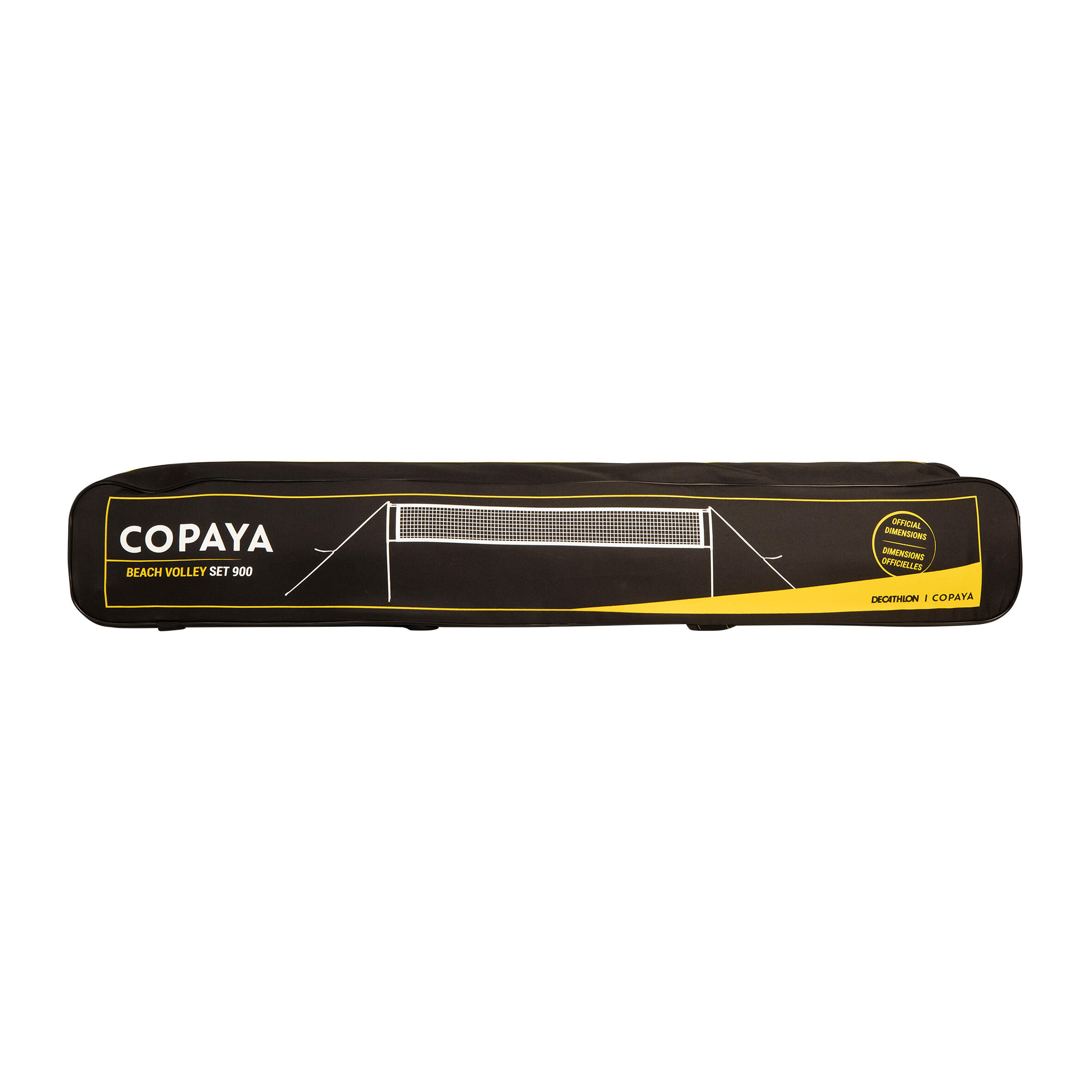 Official Dimensions Beach Volleyball Set - BV 900 Yellow - KIPSTA