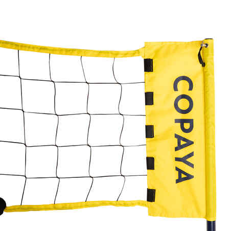 Adjustable Beach Volleyball Set (Net and Posts) BV500 - Yellow