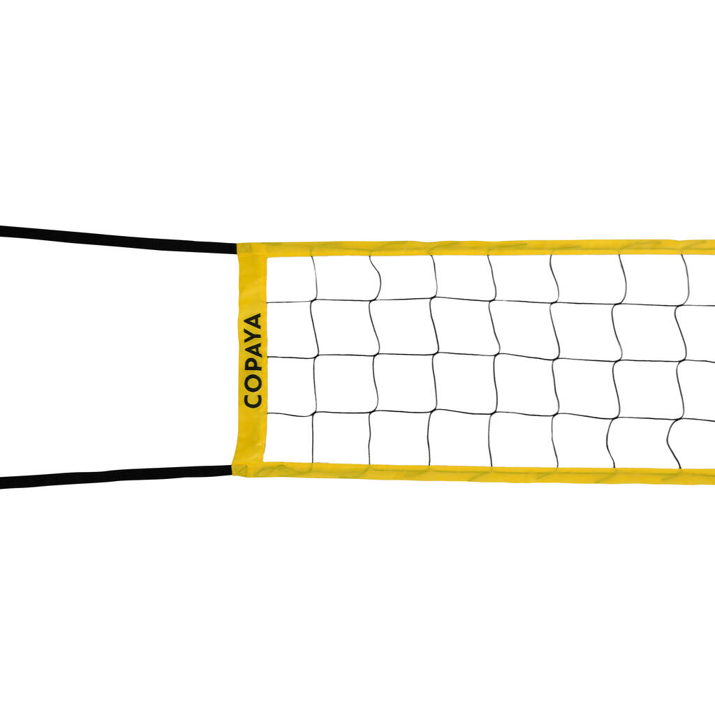 BV100 Beach Volleyball Net - Yellow