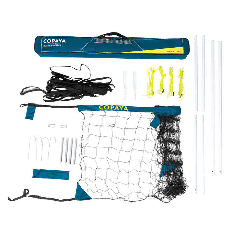6 m Recreational Beach Volleyball Set and Posts) BV 500 Blue