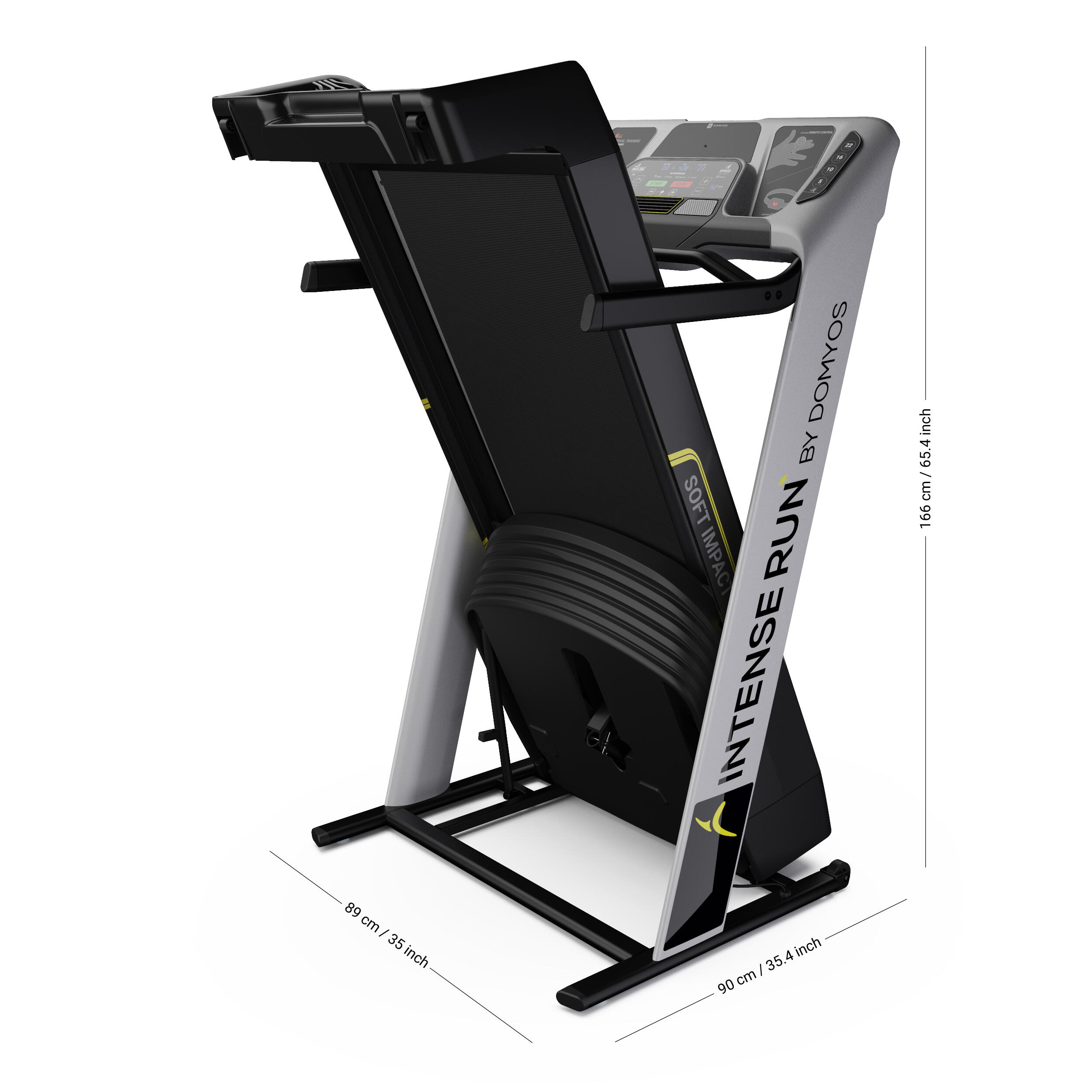 Intense Run Treadmill Max Speed 22 km h Domyos