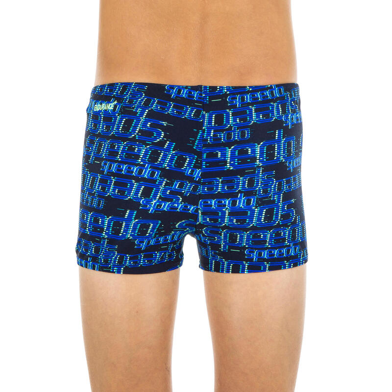 Calções de Banho Natação RAPAZ boxers Estampado Azul