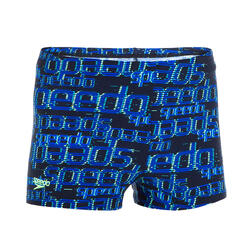 BOXER DE BAIN NATATION GARÇON SPEEDO IMPRIME BLEU