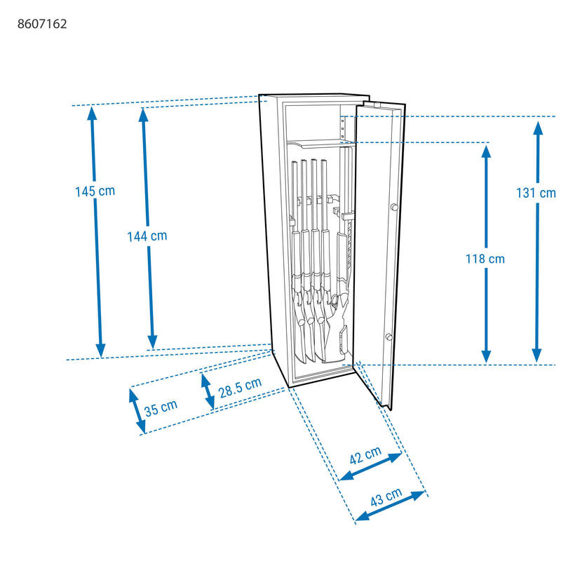 Armadio di sicurezza 10 armi 500