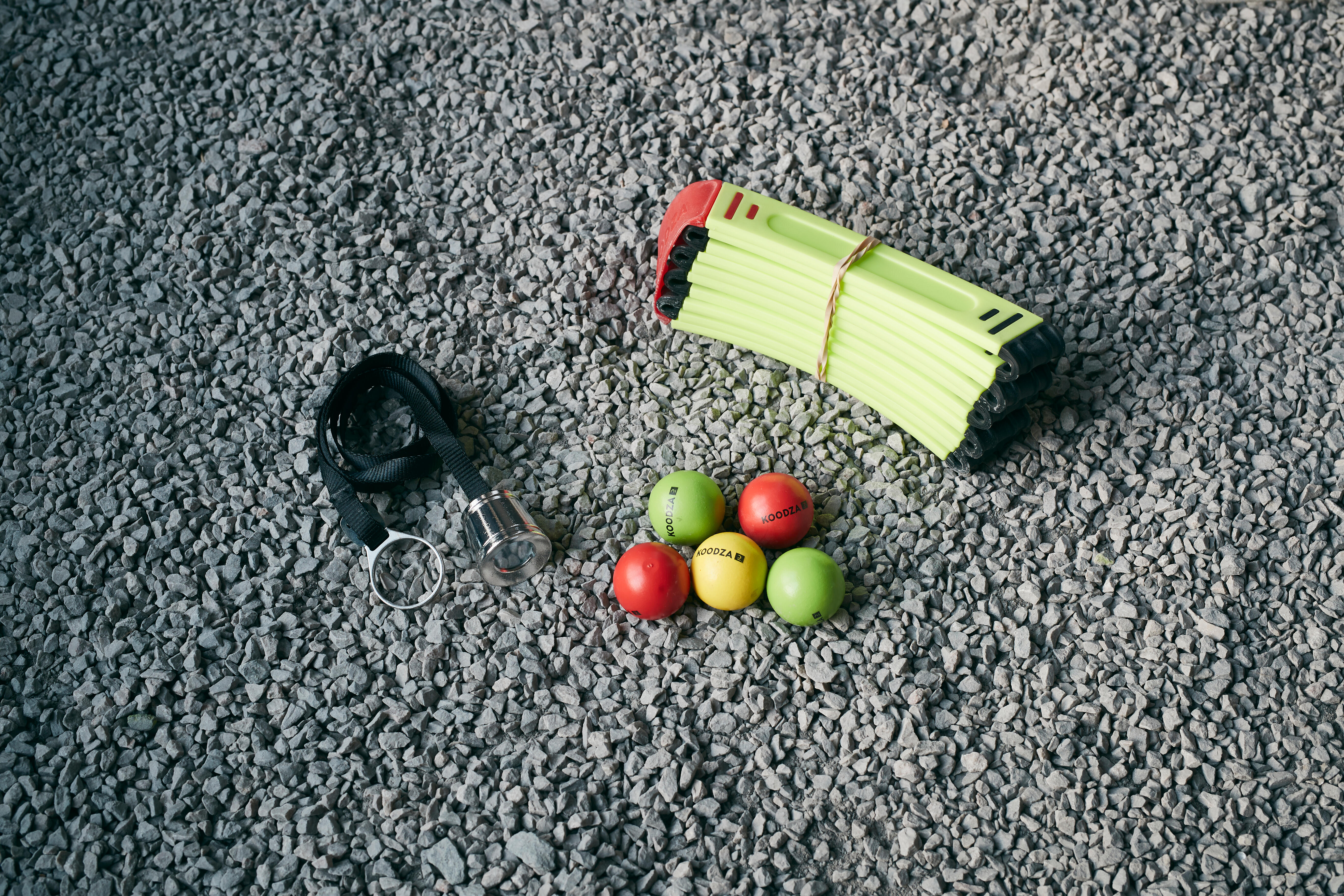 5 cochonnets de pétanque de compétition en buis - 4 couleurs - KOODZA