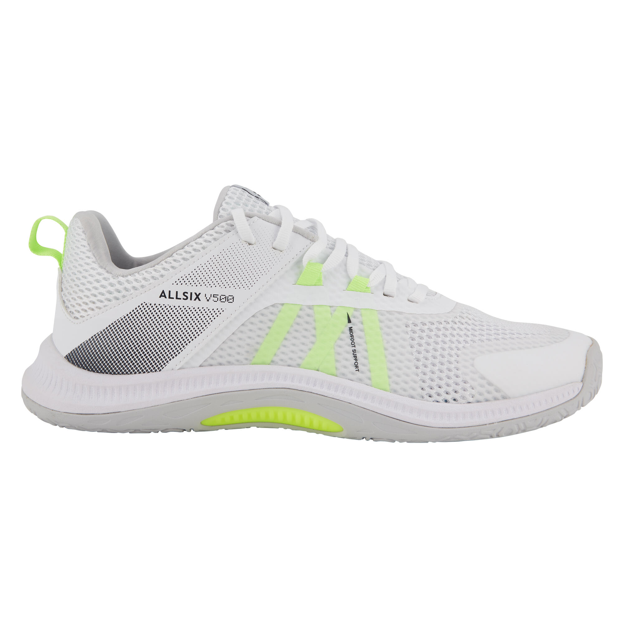 ALLSIX Unisex Volleyball Shoes - White/Yellow