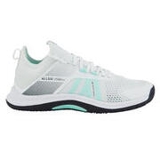 Chaussures de volley-ball FIT pour joueuses régulières, blanches et vert menthe