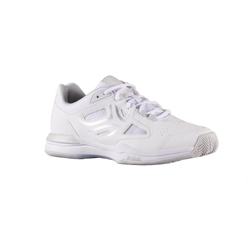 Dámské tenisové boty na antuku TS500 bílé 