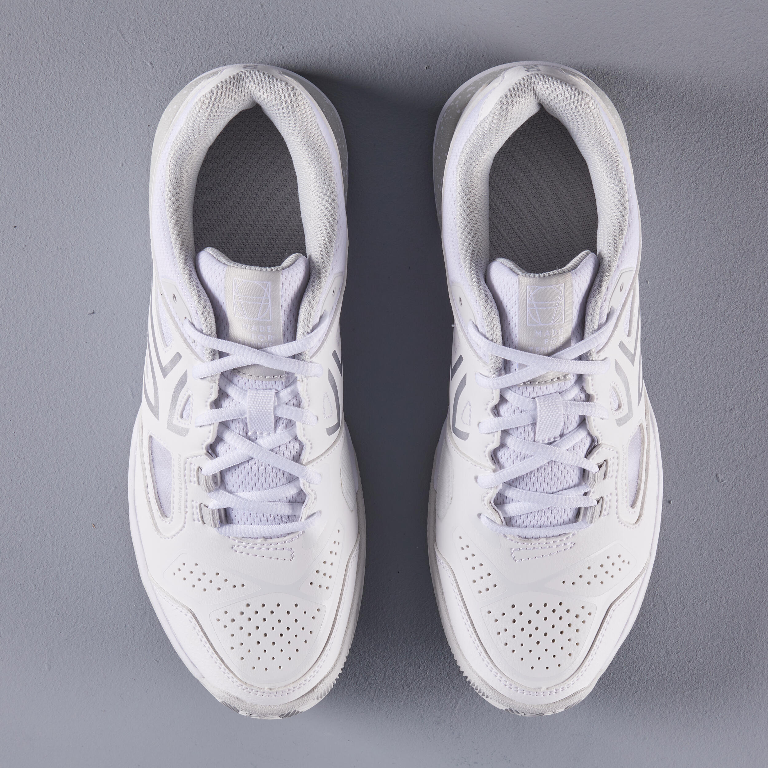 Women's Clay Court Tennis Shoes TS500 - White 5/6