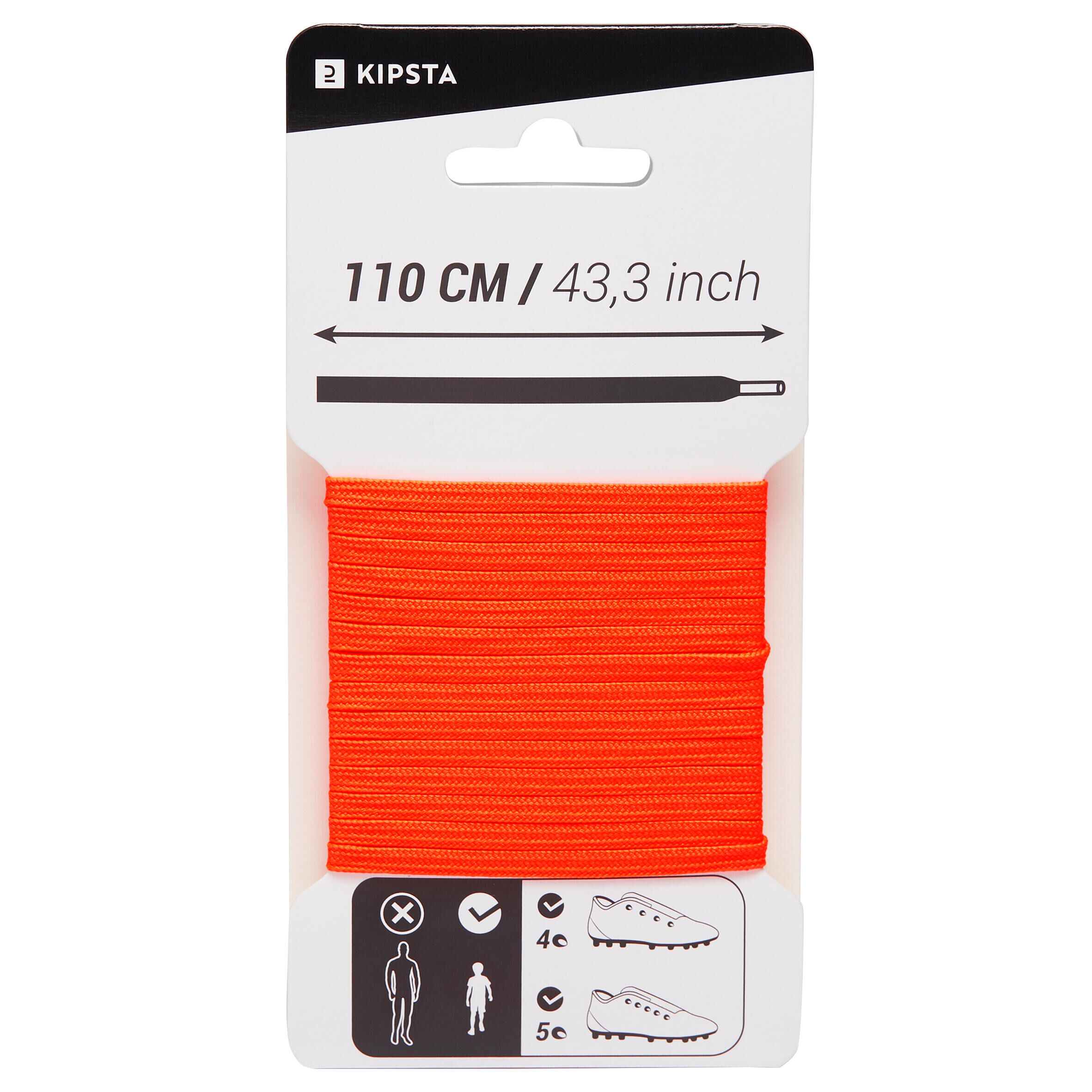 KIPSTA Laces - Neon Orange