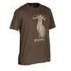 Men's Hunting Short-sleeved Cotton T-shirt - 100 brown deer