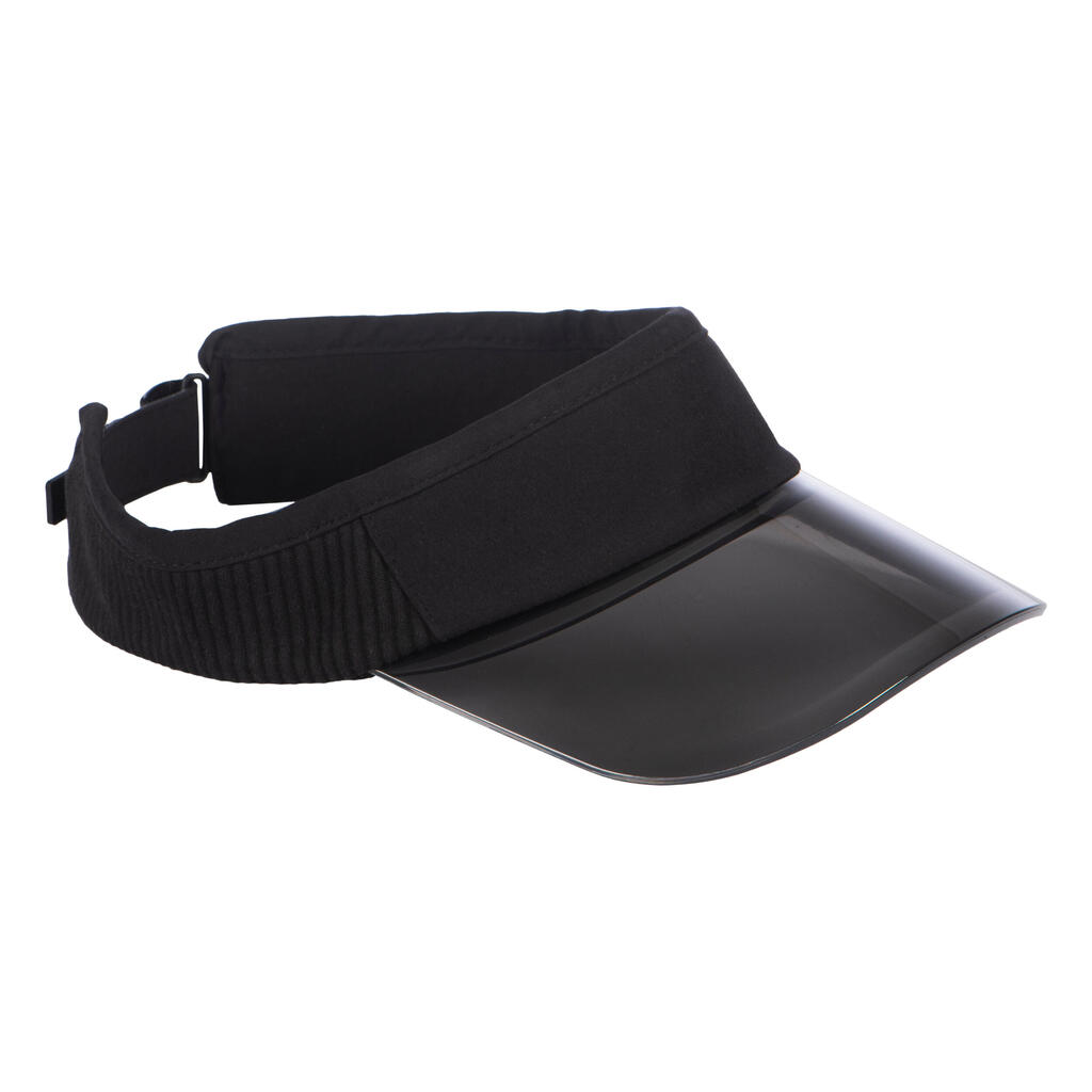 Transparent Beach Sport Visor - Black.