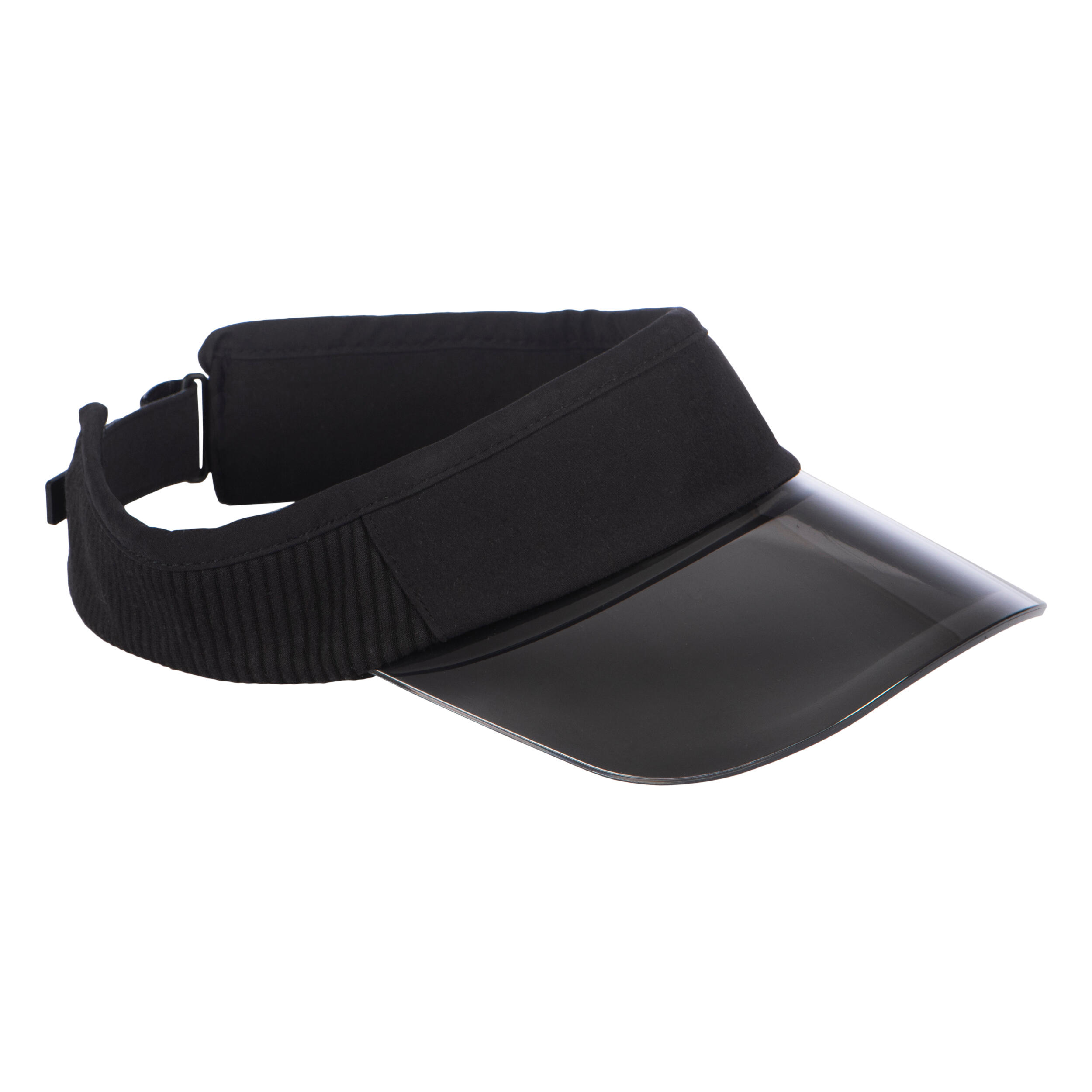 Transparent Beach Sport Visor - Black. 1/10