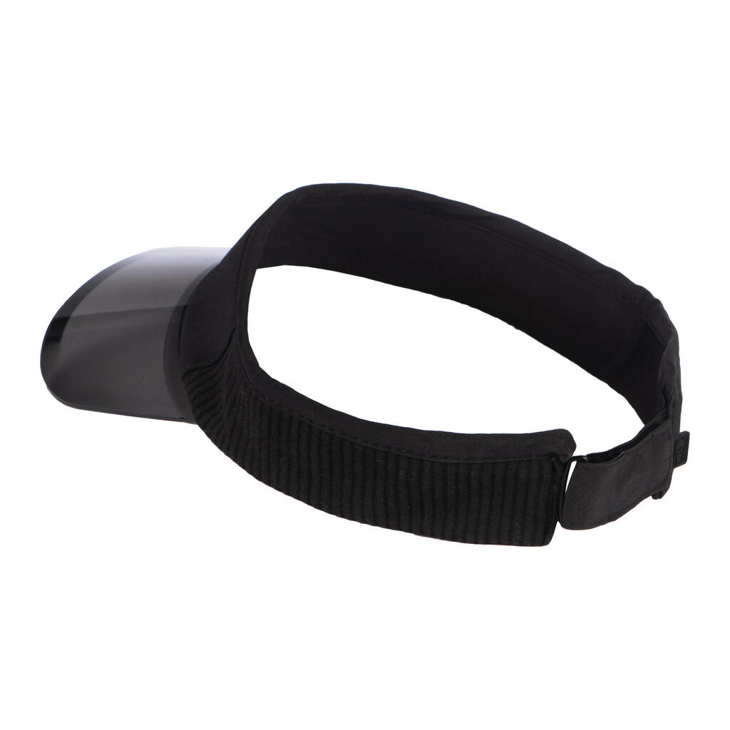 Transparent Beach Sport Visor - Black.