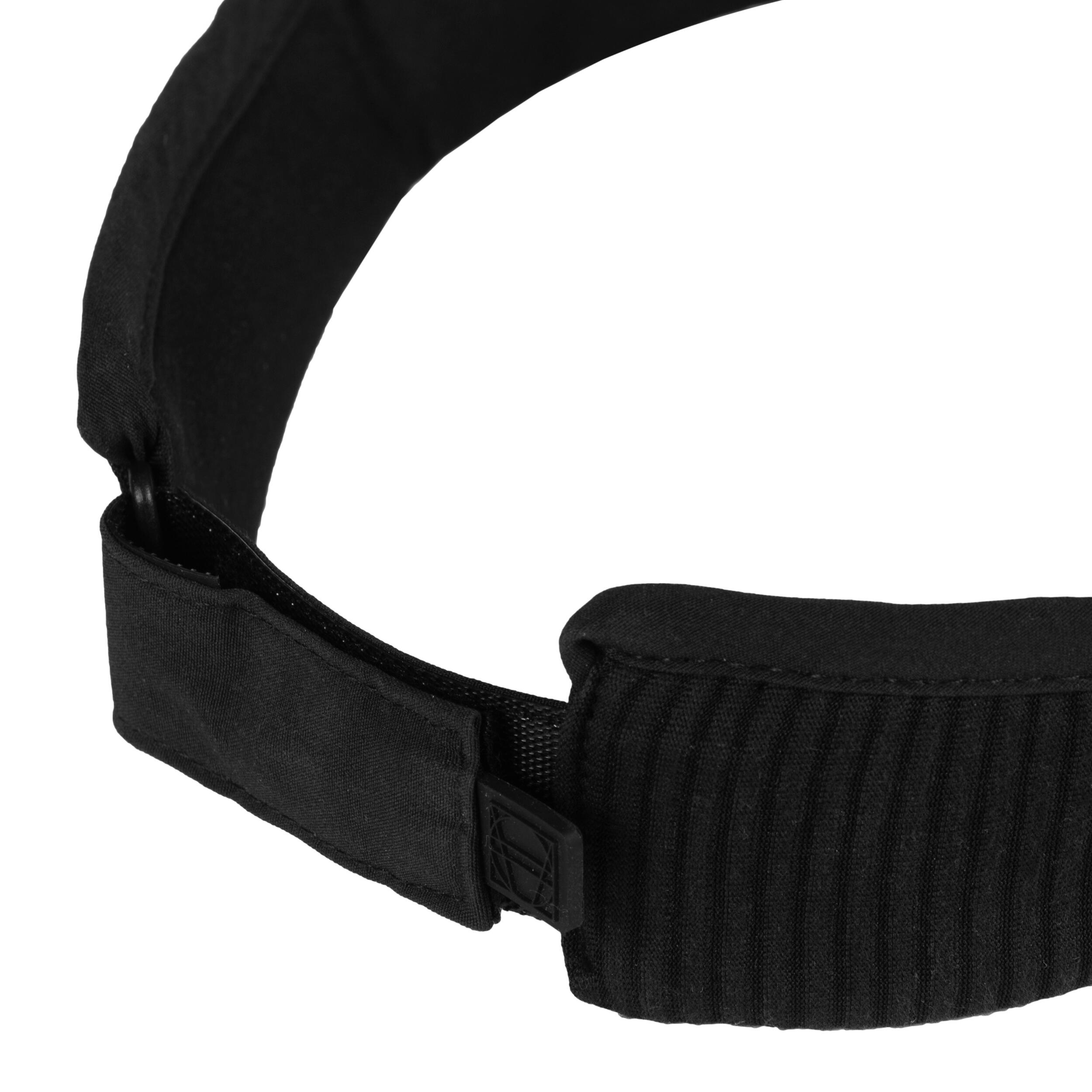 Transparent Beach Sport Visor - Black. 7/10