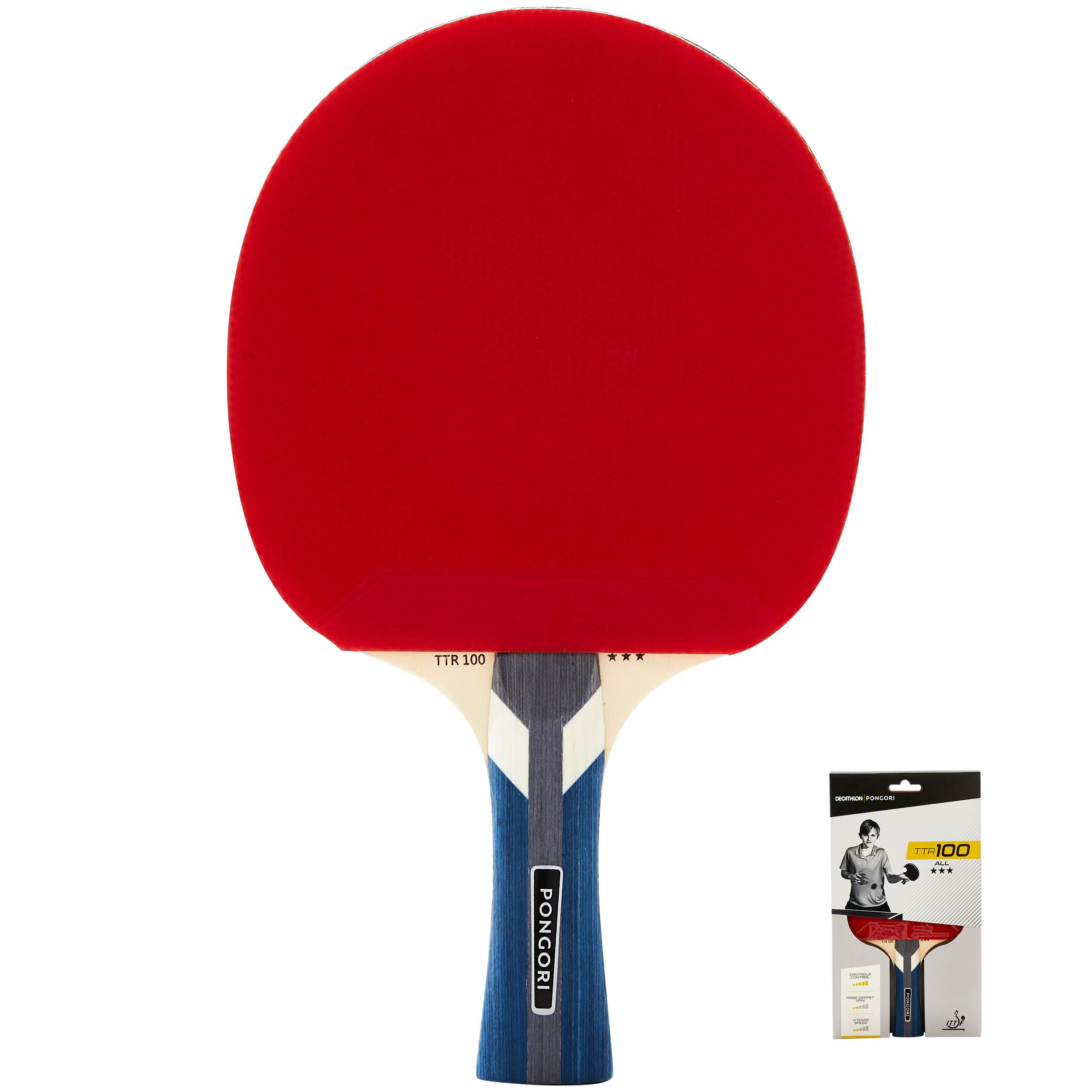 Table Tennis Paddle - TTR 100 3* All-Round - PONGORI