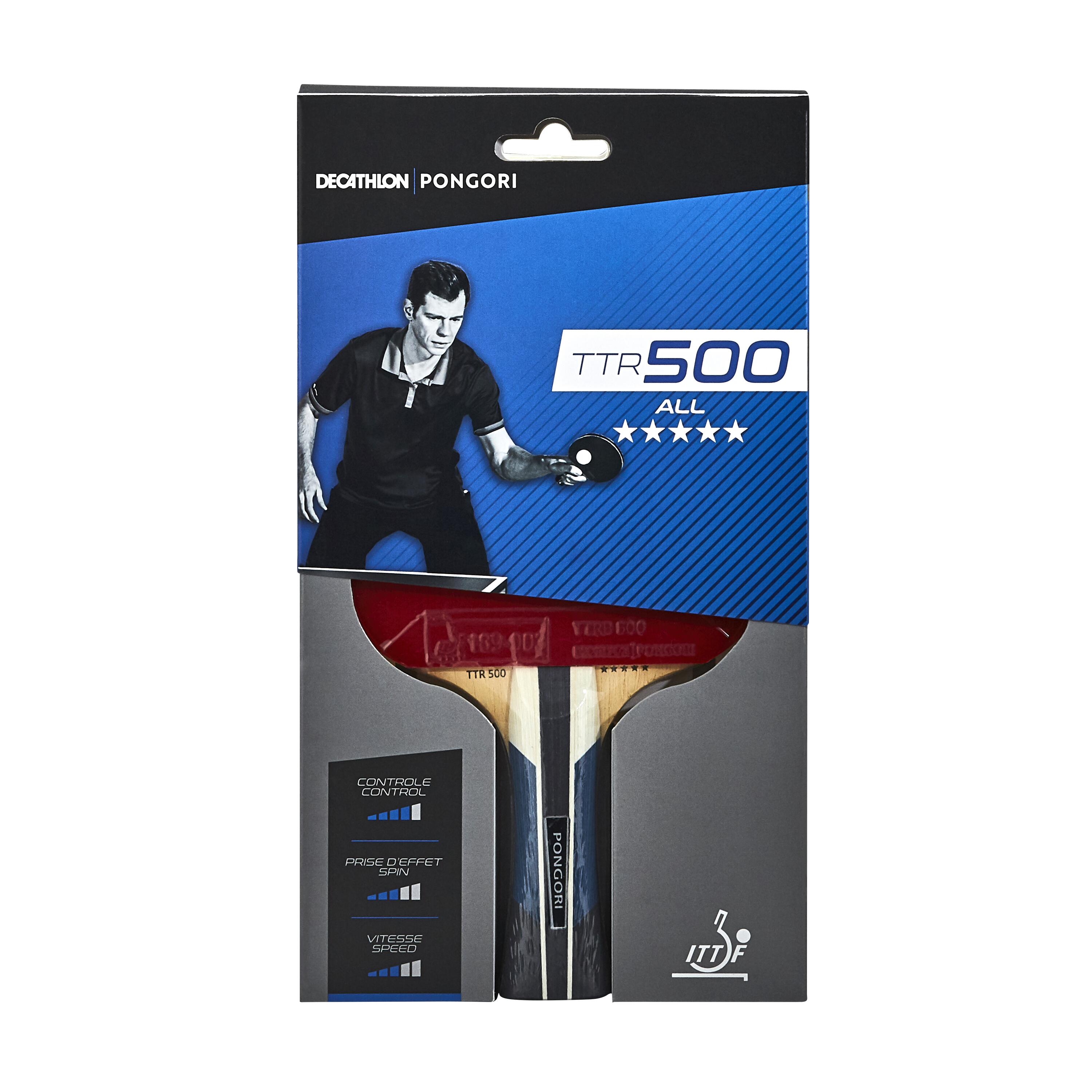 TTR 500 5* Allround Club Table Tennis Bat 14/21