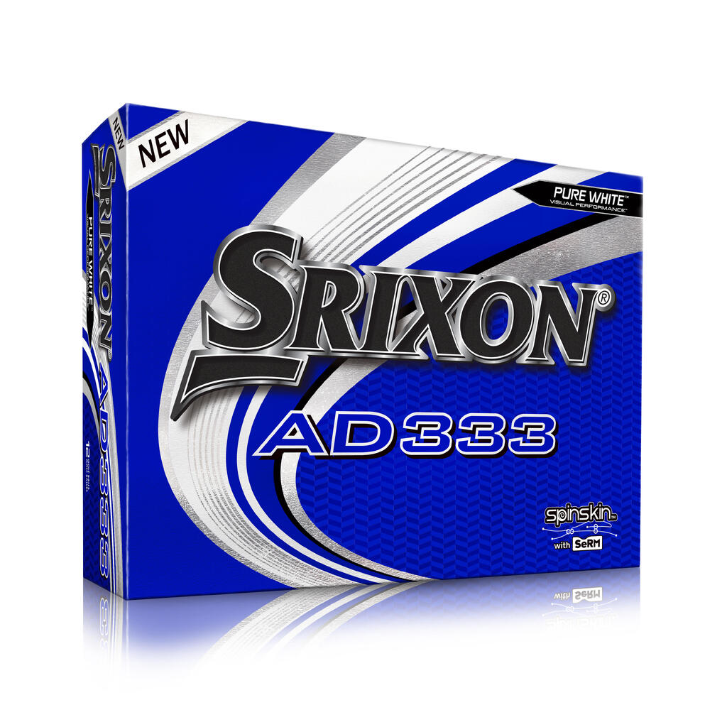 LOPTICE ZA GOLF SRIXON AD333 12 KOM - BELE