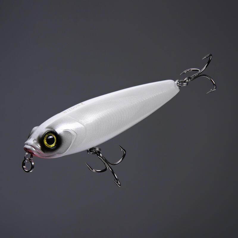 Minnow pesca mare WIZDOM 110F bianco