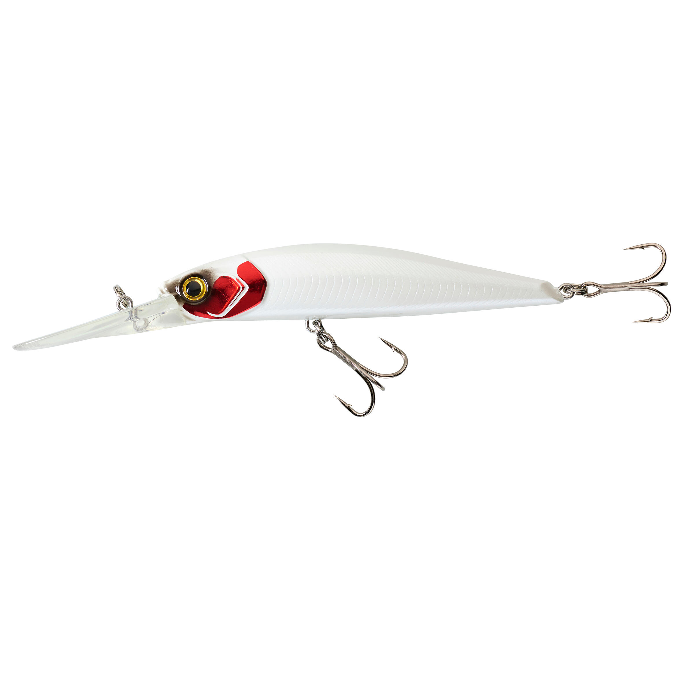 Decathlon | Minnow pesca artificiali mare TOWY 100F Red head |  Caperlan