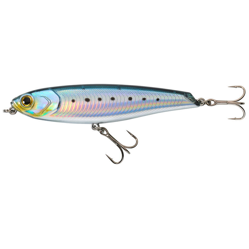 Lure fishing at sea Hard Lure WIZDOM 95F Blue sardine Decathlon