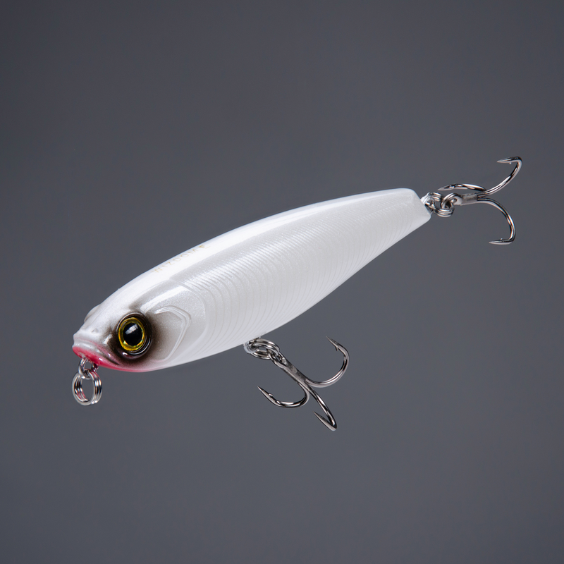 Ancien Leurre De Pêche Bomber Série 500 – Crankbait Vintage Côtes Noires Et Blanches