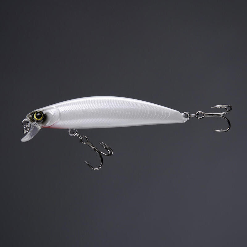 Minnow pesca artificiali mare SAXTON 75S bianco